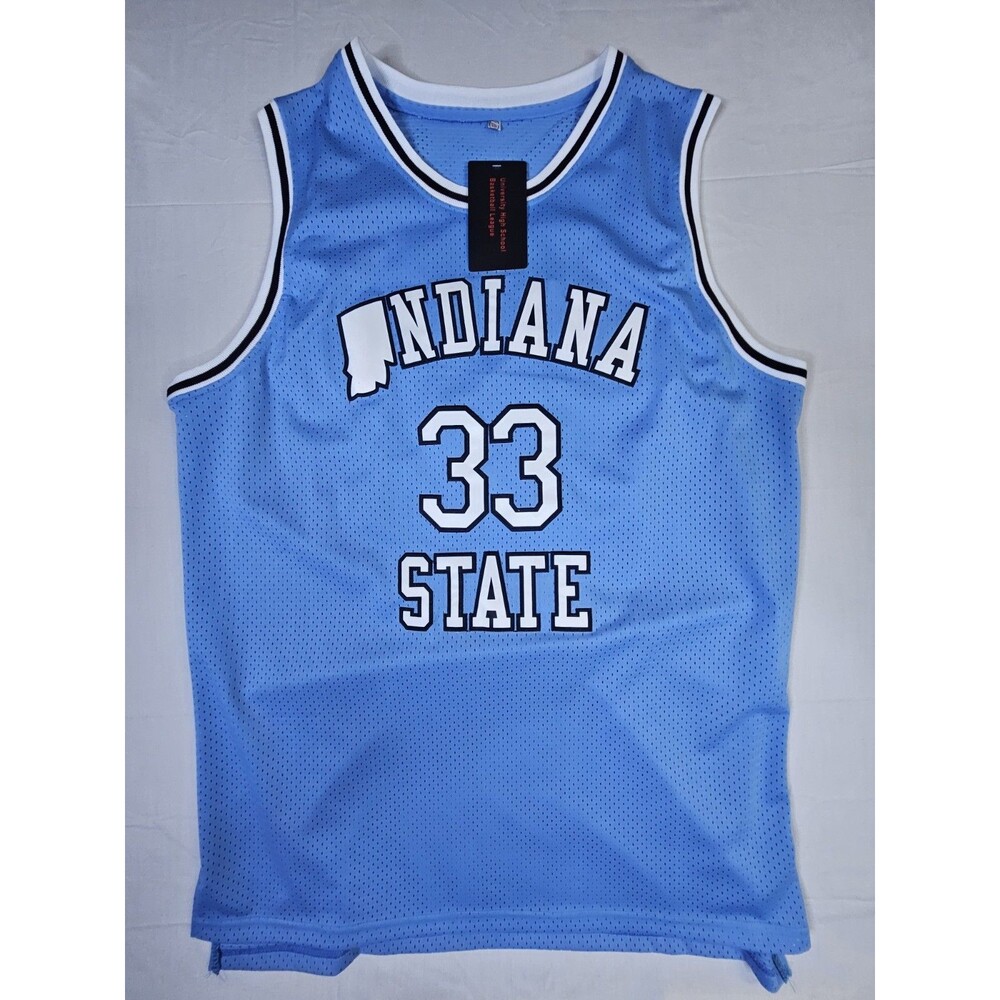 Indiana State Jersey Men's Size 2XL Blue BIRD Basketball Stitched NEW TAG